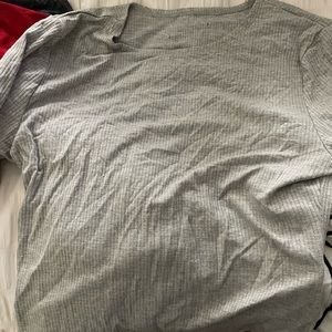 Grey quarter sleeve blouse